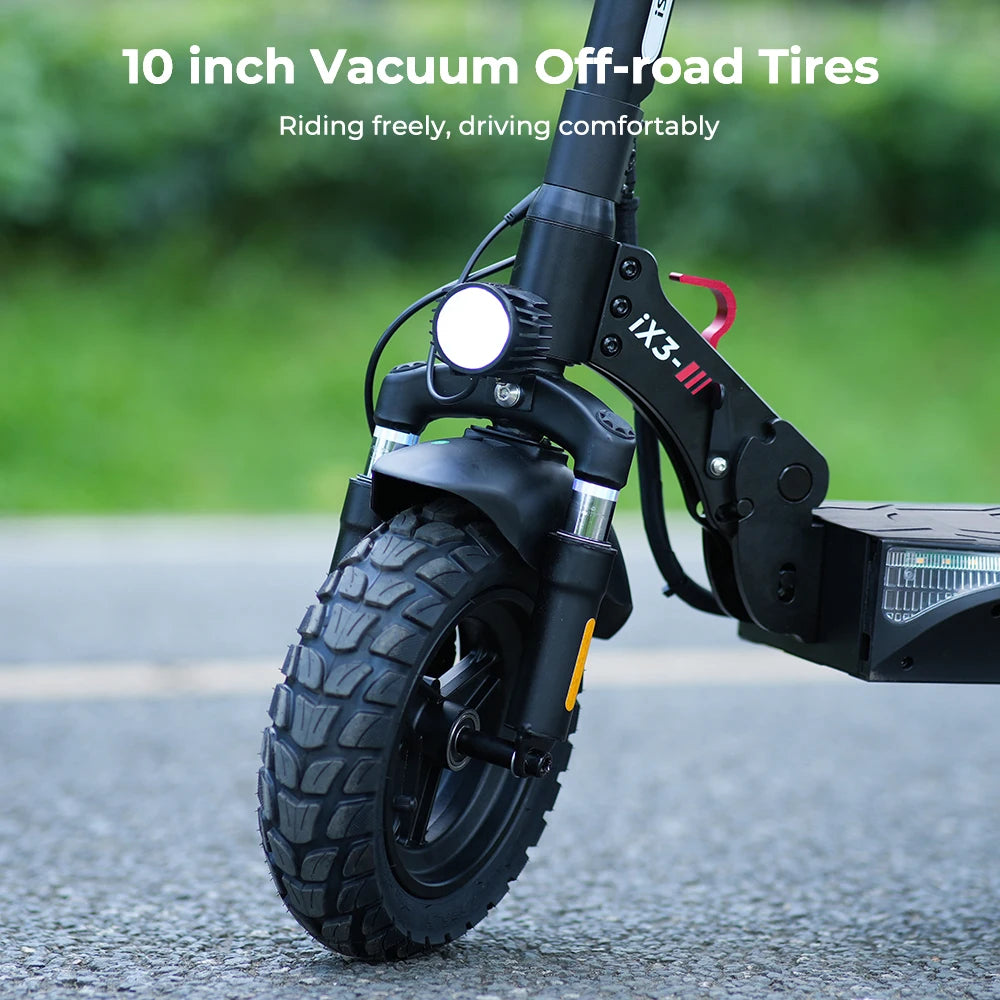 iScooter iX3 800W Powerful Electric Scooter 10inch Tubeless Off Road Tire Electric Kick Scooter 10Ah 40KM/H Scooter for Adults