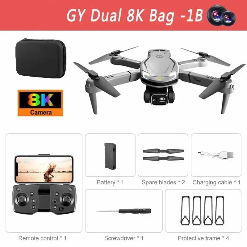 GISAEV V88 Drone 8K 5G GPS Professional HD Aerial Photography Remote Control Aircraft HD Dual Camera Quadcopter Toy UAV