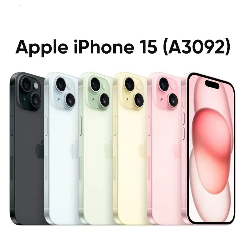 Apple iPhone 15 A3092 iOS 17 Apple A16 Bionic Chip Super Retina XDR OLED Display 48MP Main Camera IP68 Water Resistant