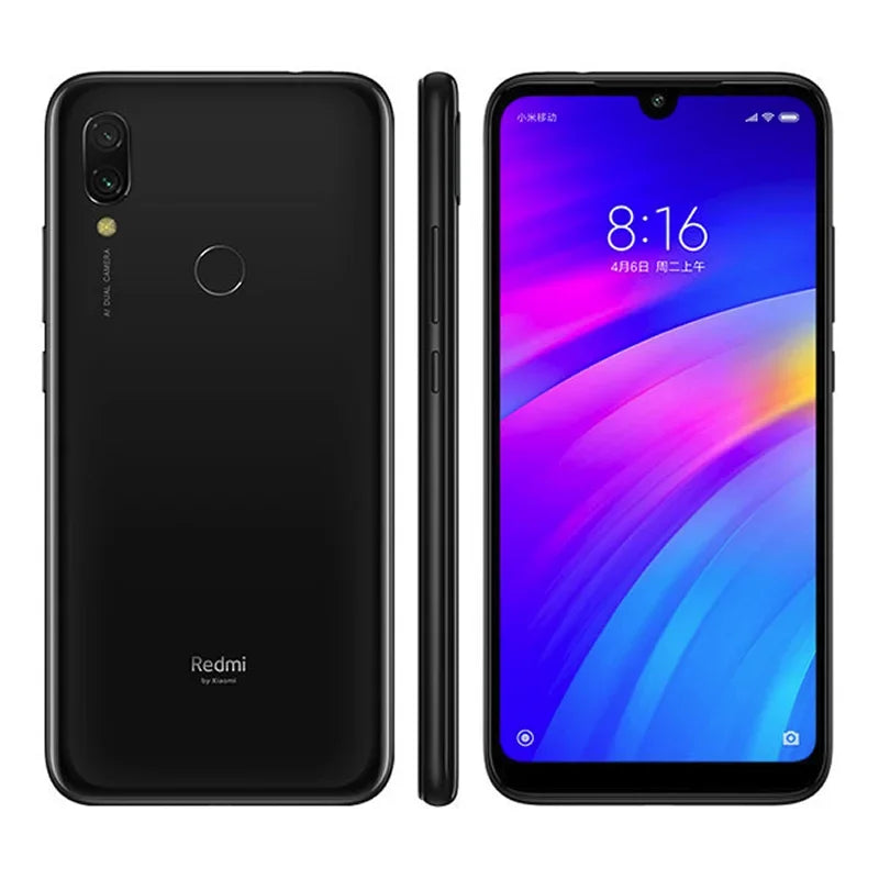 Original Xiaomi Redmi 7 Smartphone Global ROM 4+64Gb 6.26 Inch HD Screen Octa Core 4000 MAh Unlocked Android 4G Mobile Phones