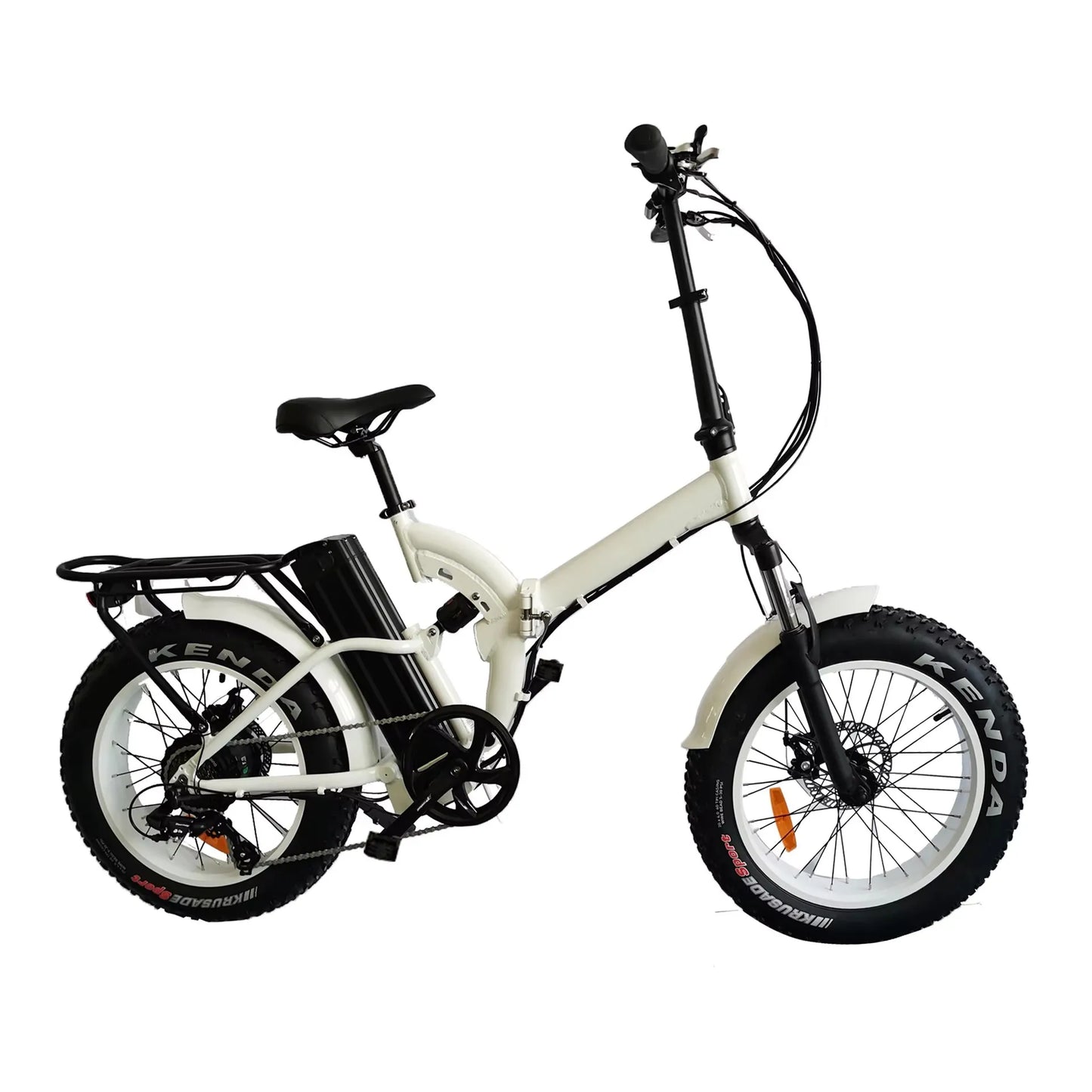 48v 500w 20 inch full suspension fat tire folding electric bicycle / foldable commute ebike / electric commute bike