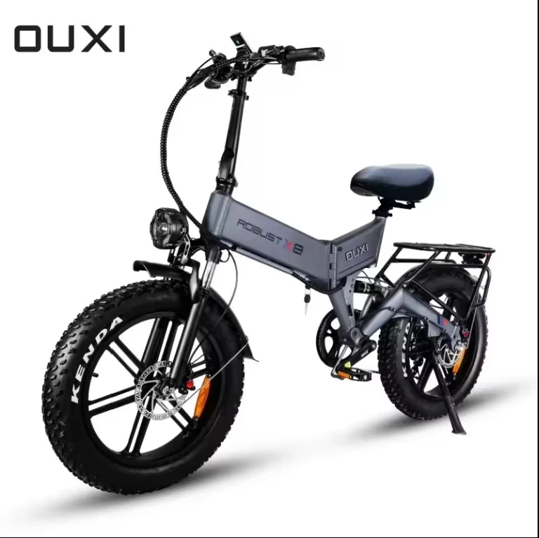 EU Warehouse 48V Electric Bike 1000W Fatbike Electric Mountain Folding Bike Full Suspension Ebike