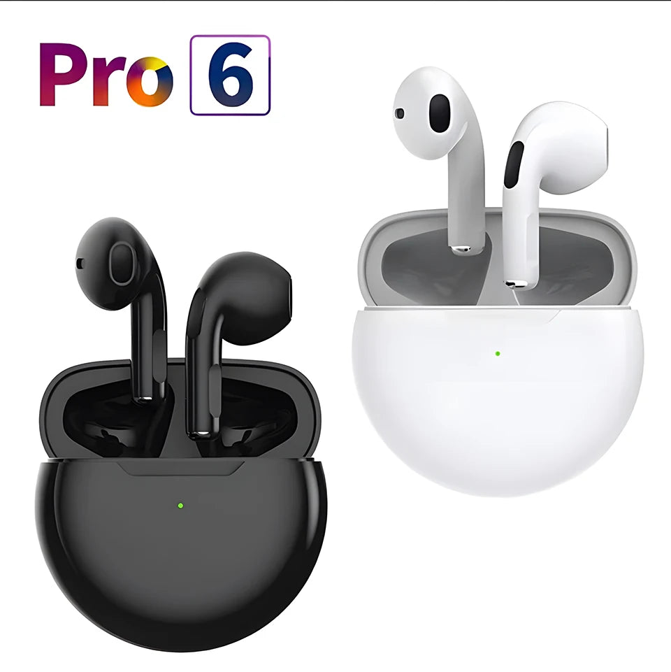 Air Pro 6 TWS Wireless Bluetooth For Apple iPhone 15 14 13 12 11 Pro Max Earphones Pods Earbuds For Xiaomi 14 Headset Headphone