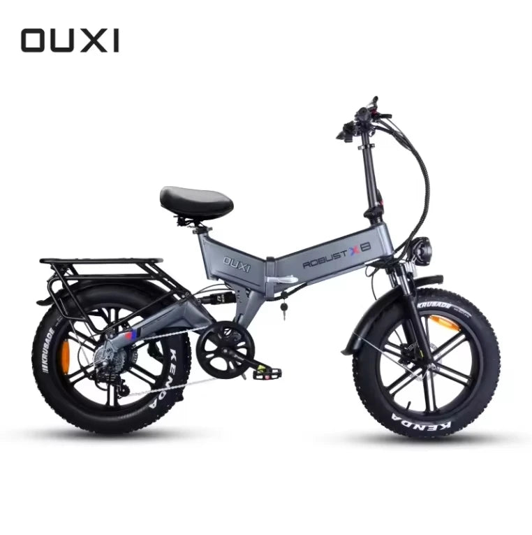 EU Warehouse 48V Electric Bike 1000W Fatbike Electric Mountain Folding Bike Full Suspension Ebike