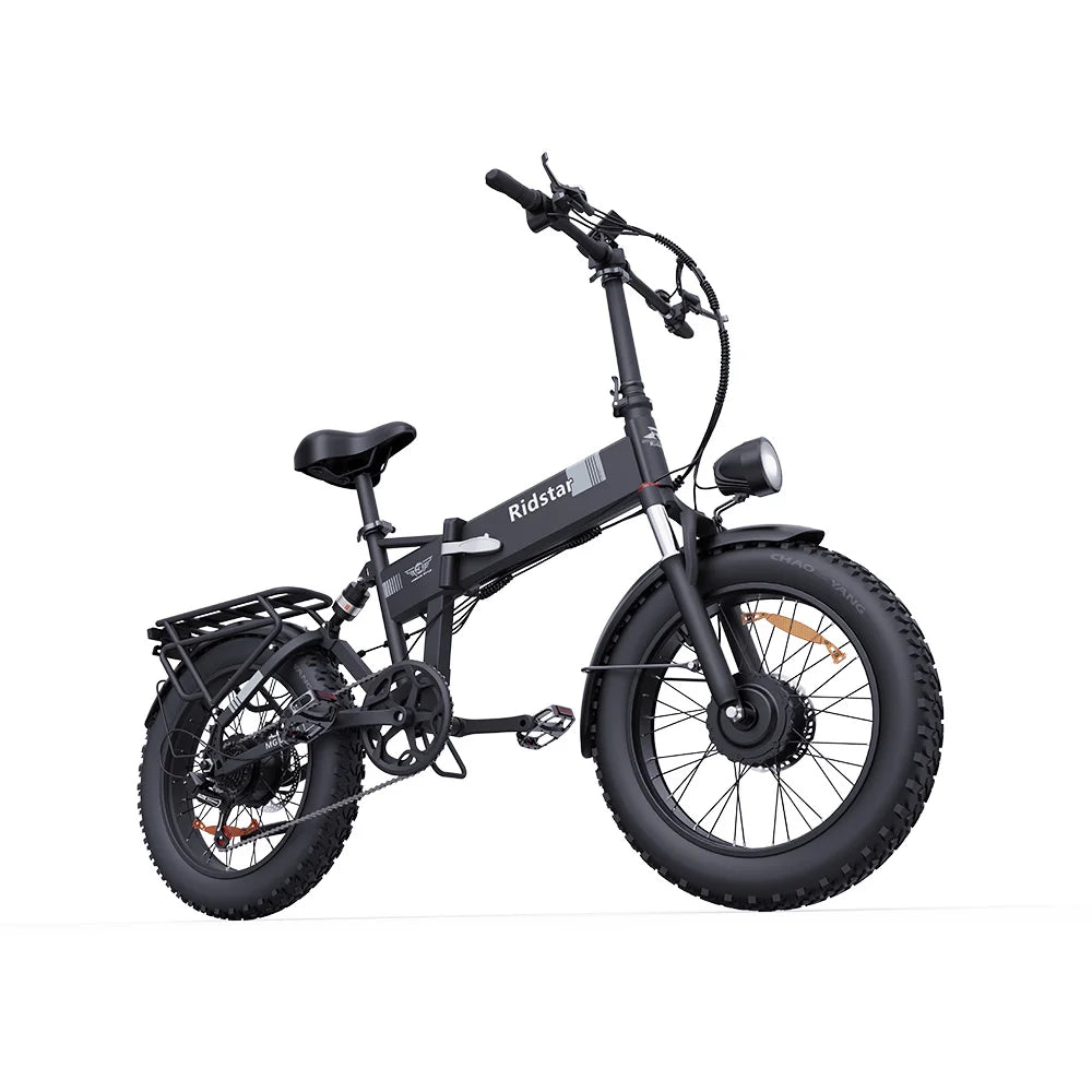 Ridstar H20 Pro Electric Bike 1000W Dual Motor Folding 48V23AH Lithium Battery Electric Bicycle 20*4.0 Inch Fat Tire Bike E Bike