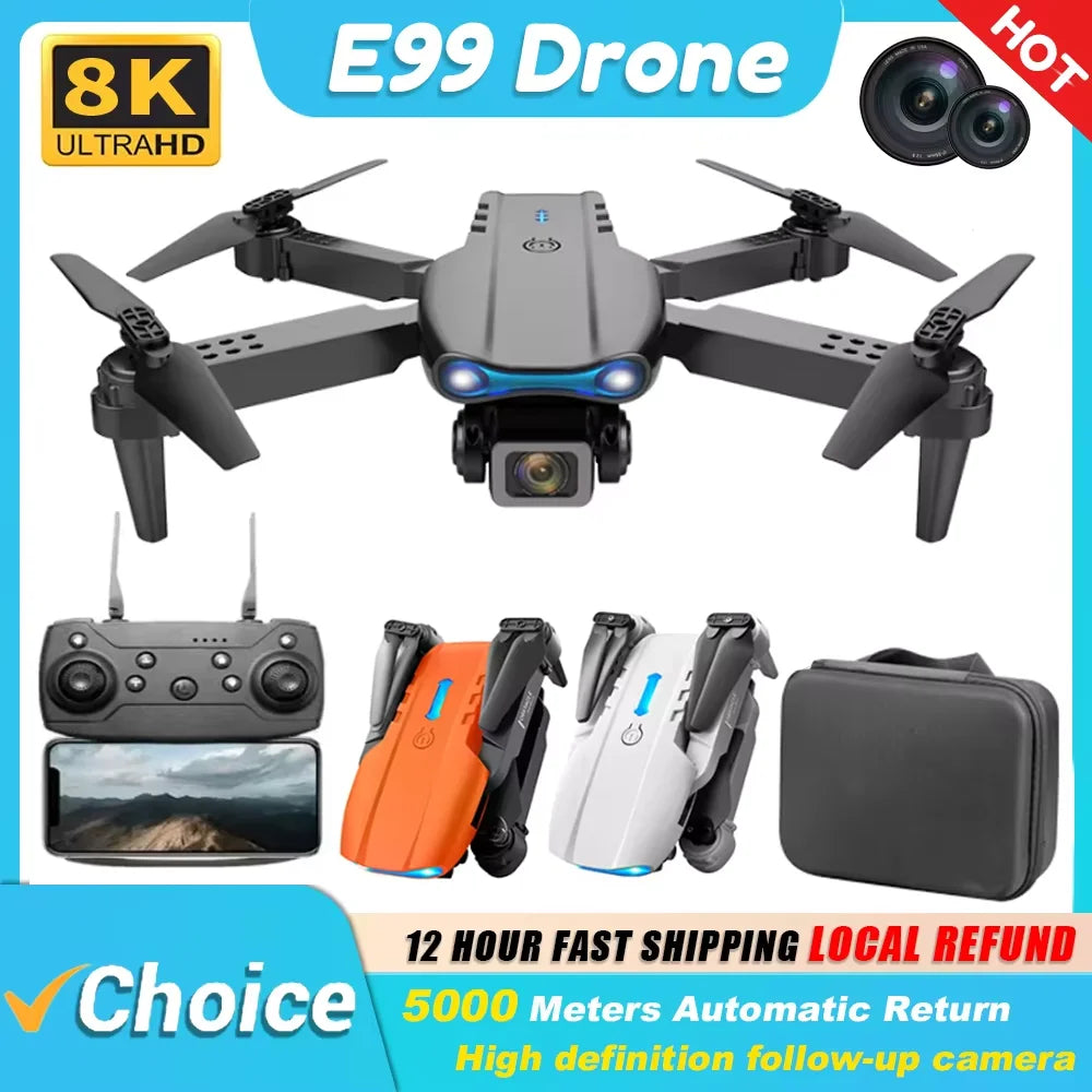 E99 K3 Pro Drone HD Professional 4k drone Dual Camera WIFI fpv  Aircraft Quadcopte Obstacle Avoidance Aerial Photography Drone