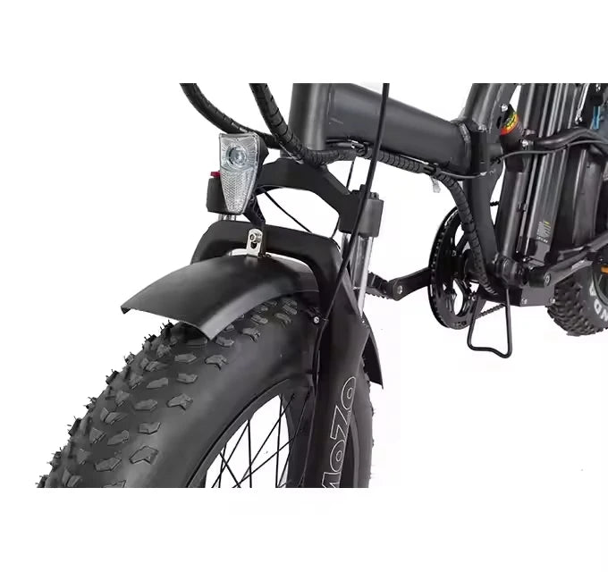 48v 500w 20 inch full suspension fat tire folding electric bicycle / foldable commute ebike / electric commute bike