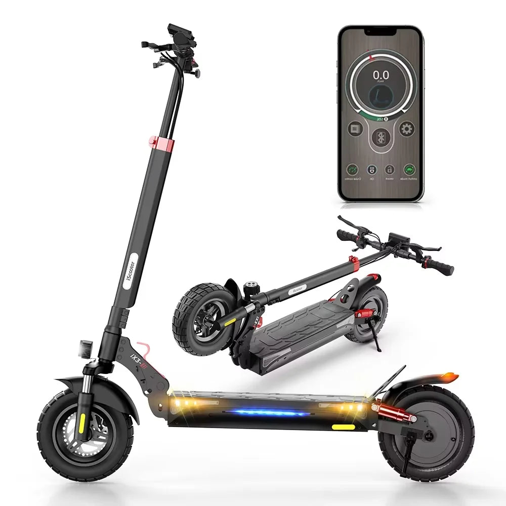 iScooter iX3 800W Electric Scooter 10inch Anti-skid Off Road Powerful Electric Scooters 10Ah 40km/h Foldable Scooter for Adult