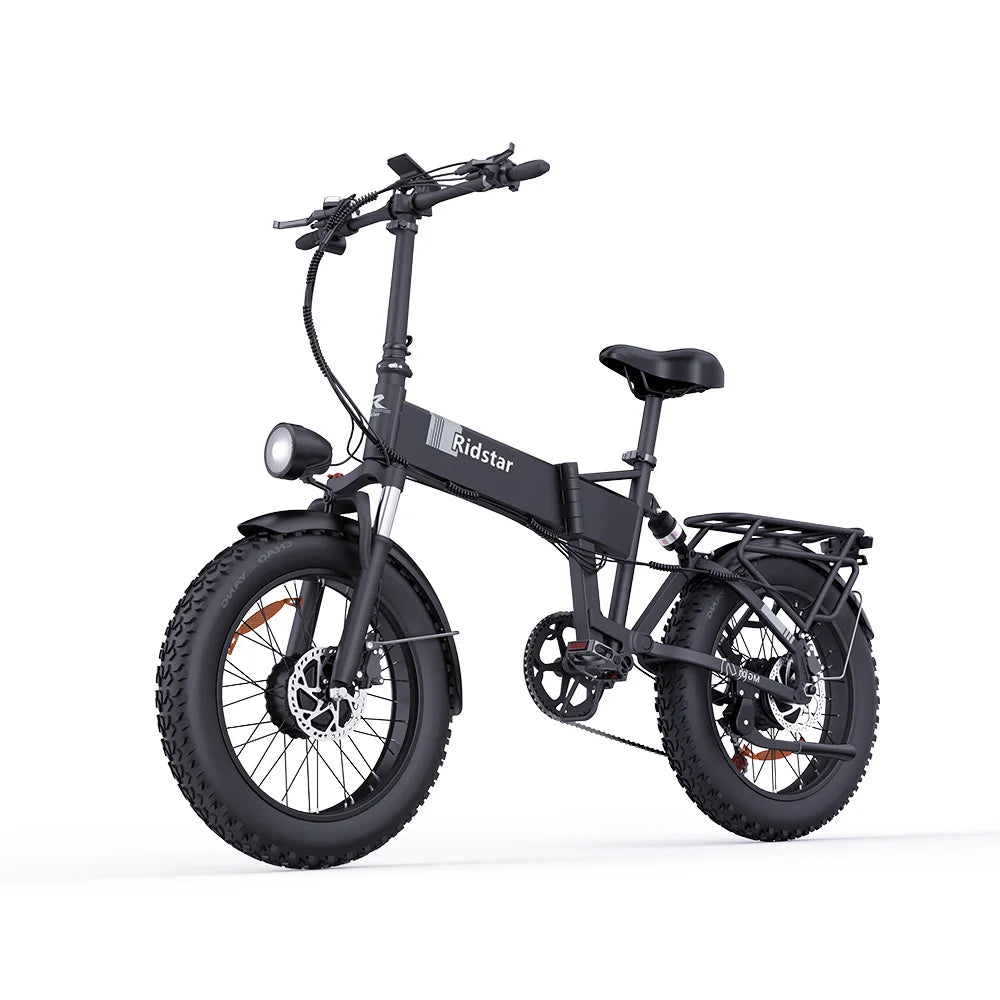 Ridstar H20 Pro Electric Bike 1000W Dual Motor Folding 48V23AH Lithium Battery Electric Bicycle 20*4.0 Inch Fat Tire Bike E Bike