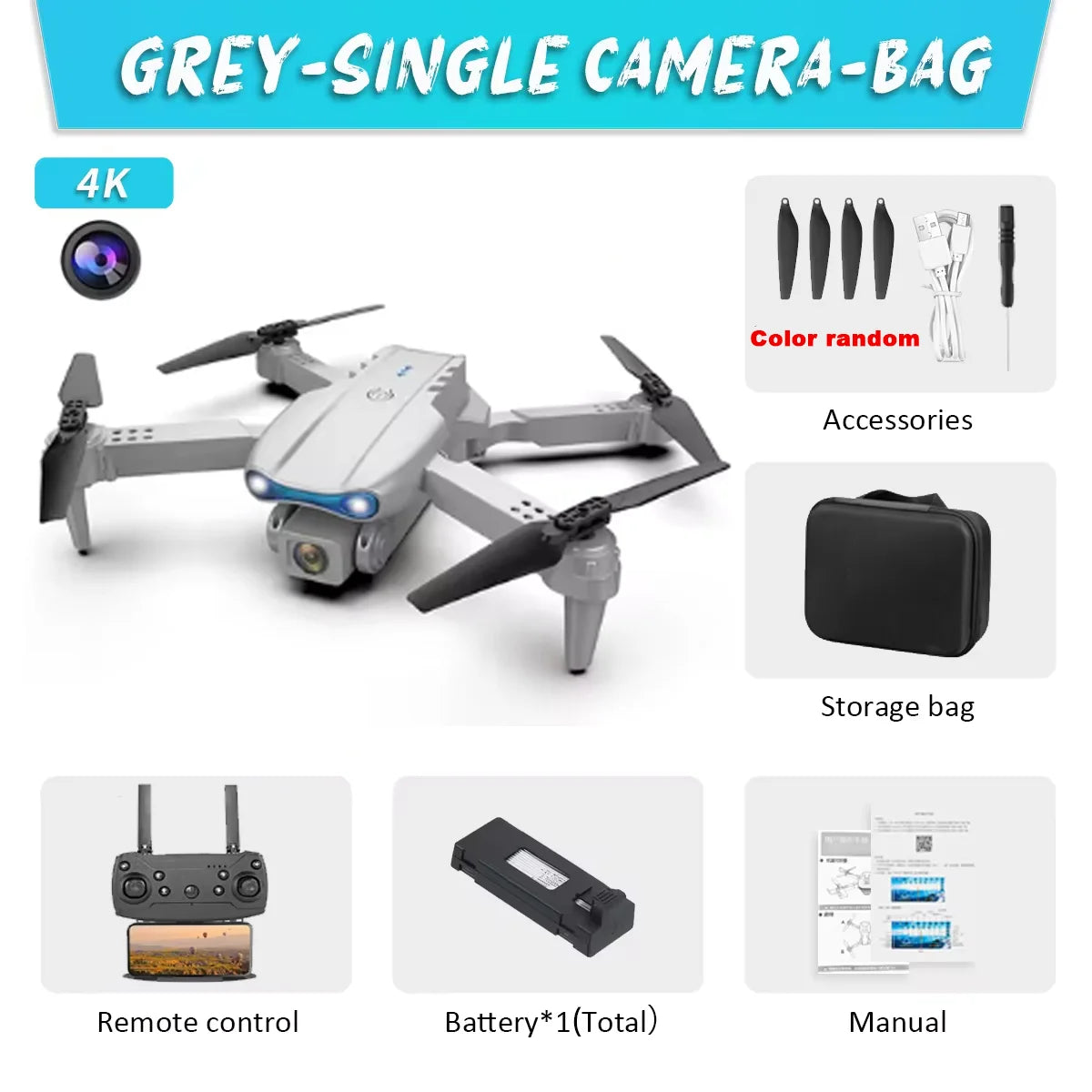 E99 K3 Pro Drone HD Professional 4k drone Dual Camera WIFI fpv  Aircraft Quadcopte Obstacle Avoidance Aerial Photography Drone