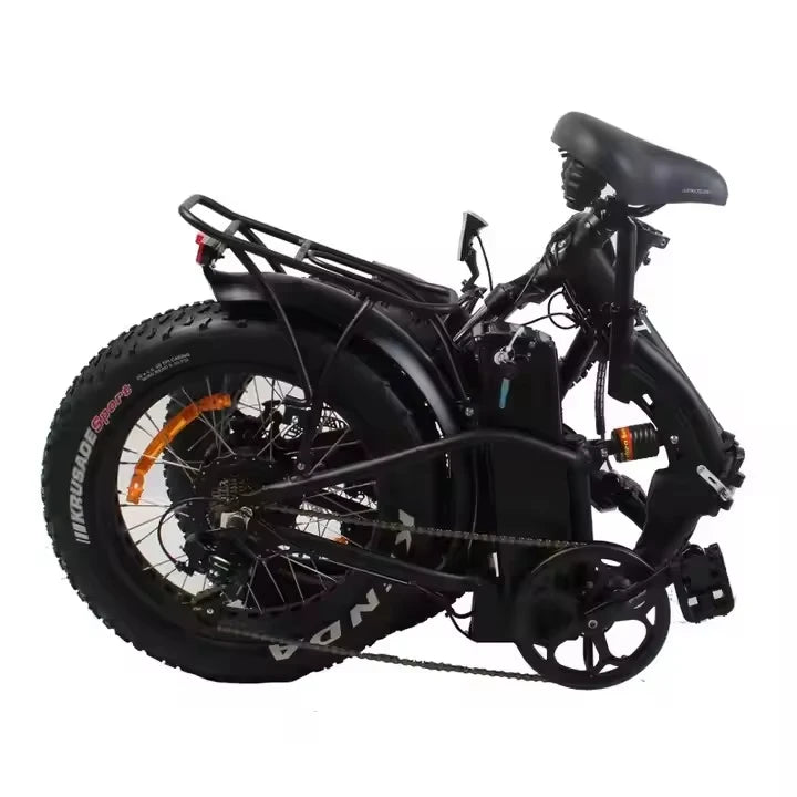 48v 500w 20 inch full suspension fat tire folding electric bicycle / foldable commute ebike / electric commute bike